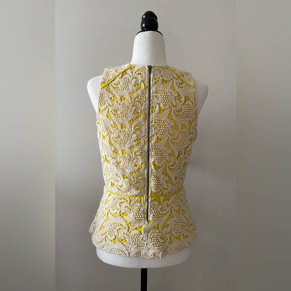 Anthropologie Greylin Valencia Lace Peplum Top - Picture 2 of 9